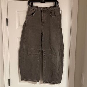 Free people gray barrell Jeans